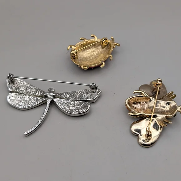 Colorful Insect Brooch Set - Picture 3 of 3